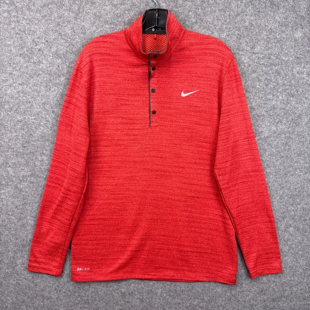 Nike Houston Cougars Pullover Tiger Woods Space Dye Dri-FIT Quarter Snap Mens M